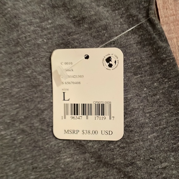 Free People Movement Two Times The Charm Tank size Large. Gray/Black in color. - Picture 6 of 10